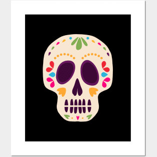 Day of the Dead Mexican Sugar Skull Calavera Posters and Art